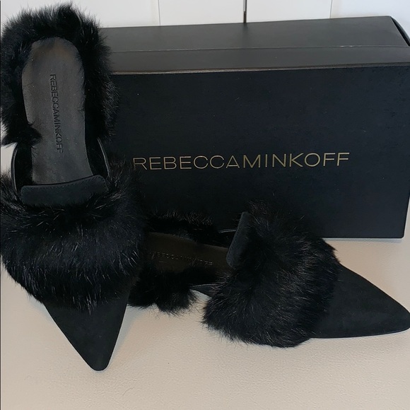 Rebecca Minkoff Shoes - Rebecca Minkoff rafferty furry mules